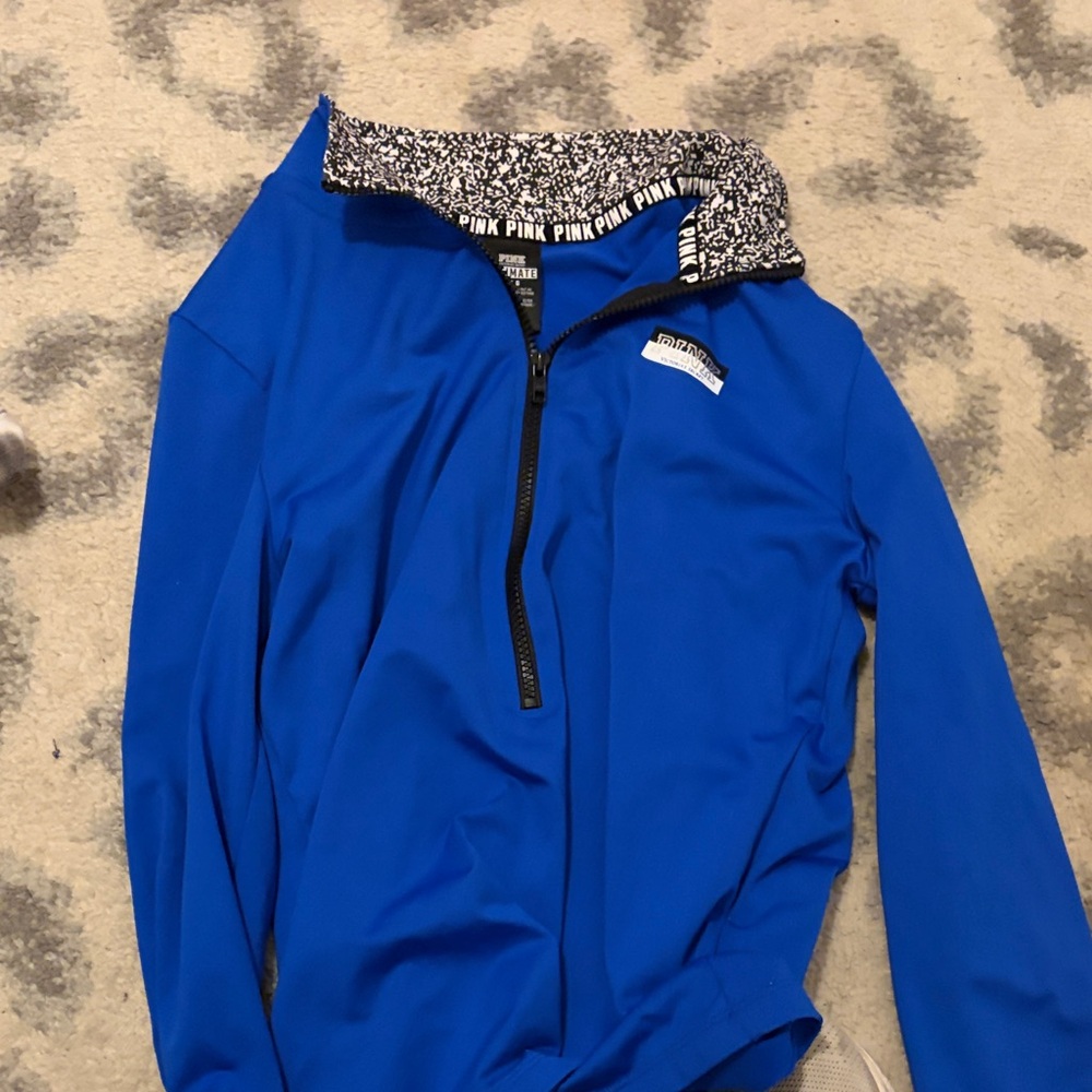vintage Blue Quarter-Zip Pullover